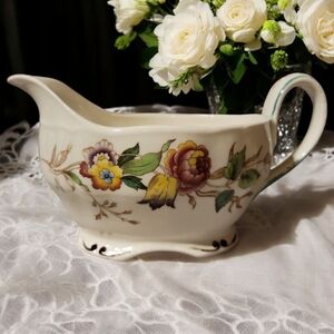 Vtg 50s Grindley Marlborough Royal Petal England China Bowl Rosalind Gravy Bowl